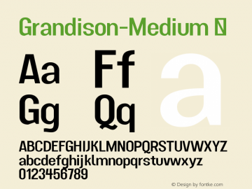 ☞Grandison-Medium Version 2.002; ttfautohint (v1.5);com.myfonts.easy.francev.grandison.medium.wfkit2.version.5FdY图片样张