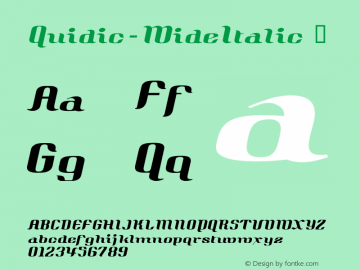 ☞Quidic-WideItalic Version 1.00 2021; ttfautohint (v1.5);com.myfonts.easy.ingrimayne.quidic.wide-italic.wfkit2.version.5FBx图片样张