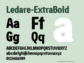 ☞Ledare ExtraBold Version 1.000;FEAKit 1.0;com.myfonts.easy.mawns.ledare.extra-bold.wfkit2.version.5FNA图片样张