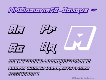 ☞MMC Insignia SC Oblique Version 2.029;com.myfonts.easy.mmc-typodrome.mmc-insignia.sc-oblique.wfkit2.version.5Gcc图片样张