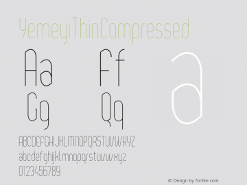 ☞YemeyiThinCompressed Version 1.0; Jan 2021 by Audry Kitoko Makelele; ttfautohint (v1.5);com.myfonts.easy.aukimvisuel.yemeyi.thin-compressed.wfkit2.version.5GpZ图片样张