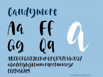 ☞Candymore Version 1.000;com.myfonts.easy.epiclinez.candymore.regular.wfkit2.version.5HSM图片样张