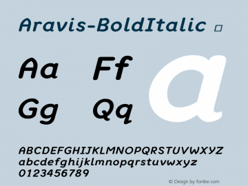 ☞Aravis Bold Italic Version 24.005;com.myfonts.easy.aravis-fonts-com.aravis.bold-italic.wfkit2.version.5Ktv图片样张