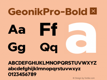 ☞Geonik Pro Bold 1.0;com.myfonts.easy.ckhans-fonts.geonik-pro.bold.wfkit2.version.5JmF图片样张