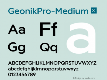 ☞Geonik Pro Medium 1.0;com.myfonts.easy.ckhans-fonts.geonik-pro.medium.wfkit2.version.5JmB图片样张