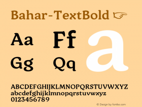 ☞Bahar-TextBold 1.000;com.myfonts.easy.hurufatfont-type-foundry.bahar.text-bold.wfkit2.version.5JHB图片样张