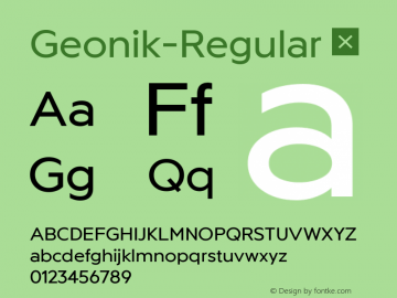 ☞Geonik Regular 1.0;com.myfonts.easy.ckhans-fonts.geonik.regular.wfkit2.version.5JBL图片样张