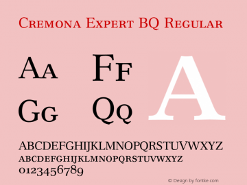 Cremona Expert BQ Regular 001.000图片样张