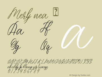 ☞Merlynea Version 1.00;April 19, 2021;FontCreator 12.0.0.2567 64-bit; ttfautohint (v1.5);com.myfonts.easy.nissa-nana.merlynea.regular.wfkit2.version.5KzM图片样张