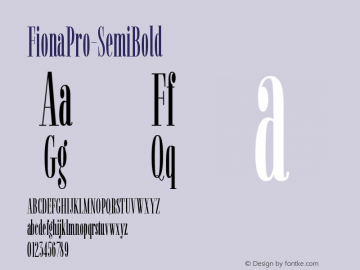 ☞FionaPro-SemiBold 1.000; ttfautohint (v1.5);com.myfonts.easy.monday-type.fiona-pro.semi-bold.wfkit2.version.5Lbb图片样张