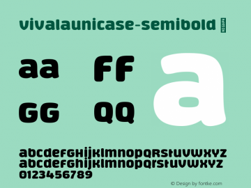☞Vivala Unicase SemiBold Version 2.003;FEAKit 1.0;com.myfonts.easy.johannes-hoffmann.vivala-unicase.semi-bold.wfkit2.version.5Lma图片样张