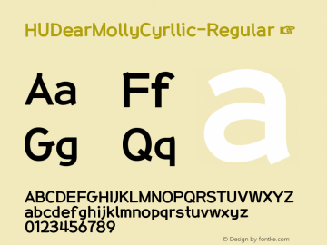 ☞HUDearMollyCyrllic-Regular Version 1.00; ttfautohint (v1.5);com.myfonts.easy.heummdesign.hu-dear-molly.cyrillic-regular.wfkit2.version.5LYw图片样张