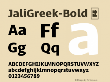 ☞Jali Greek Bold Version 1.001;hotconv 1.0.109;makeotfexe 2.5.65596; ttfautohint (v1.5);com.myfonts.easy.foundry-5-limited.jali-greek.bold.wfkit2.version.5M2r图片样张