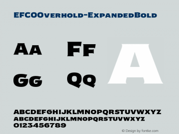 ☞EFCO Overhold Expanded Bold Version 1.000;FEAKit 1.0; ttfautohint (v1.5);com.myfonts.easy.ephemera-fonts.efco-overhold.expanded-bold.wfkit2.version.5MmF图片样张