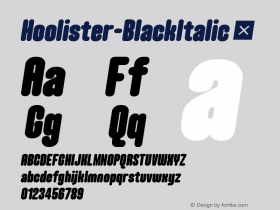 ☞Hoolister Black Italic 1.000;com.myfonts.easy.ckhans-fonts.hoolister.black-italic.wfkit2.version.5MnR图片样张