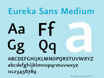 Eureka Sans Medium 004.301图片样张