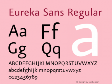 Eureka Sans Regular 004.301图片样张