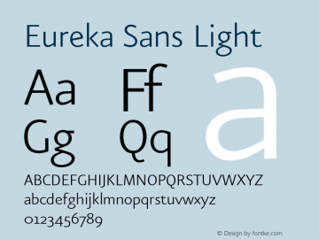 Eureka Sans Light 004.301图片样张