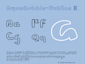 ☞Aqua Bubble Outline Version 1.000;FEAKit 1.0;com.myfonts.easy.rachel-mcbride-creative.aqua-bubble.outline.wfkit2.version.5MSt图片样张