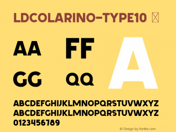 ☞LDColarino-Type10 001.000;com.myfonts.easy.luxfont.colarino.type-10.wfkit2.version.5MZn图片样张