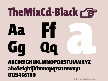 ☞TheMix Cd Black Version 4.025;com.myfonts.easy.lucasfonts.themix.condensed-black.wfkit2.version.5MWW图片样张