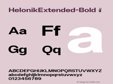 ☞Helonik Extended Bold 1.000;com.myfonts.easy.ckhans-fonts.helonik-extended.bold.wfkit2.version.5NaS图片样张