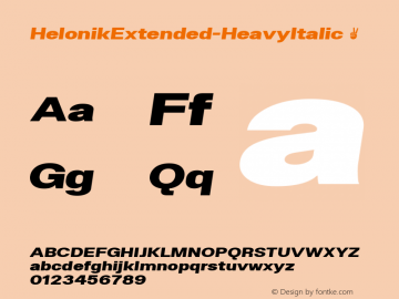 ☞Helonik Extended Heavy Italic 1.000;com.myfonts.easy.ckhans-fonts.helonik-extended.heavy-italic.wfkit2.version.5NaY图片样张