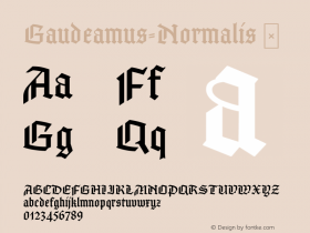 ☞Gaudeamus-Normalis 1.00;com.myfonts.easy.znakomesto.gaudeamus.normalis.wfkit2.version.5NW9图片样张