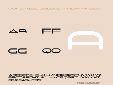 ☞UomoWide-BoldUltraExpanded 1.000;com.myfonts.easy.alphabets-by-chileans-abc.uomo.bold-ultra-expanded.wfkit2.version.5Pxd图片样张