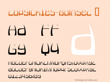 ☞Lopsickles-BdInset Version 1.00 2021;com.myfonts.easy.ingrimayne.lopsickles.bdinset.wfkit2.version.5PTA图片样张