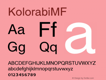 ☞KolorabiMF Version 1.000;com.myfonts.easy.masterfont.kolorabi-mf-inactive.regular.wfkit2.version.4wyH图片样张