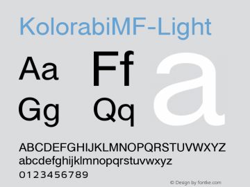 ☞KolorabiMF-Light Version 1.000;com.myfonts.easy.masterfont.kolorabi-mf-inactive.light.wfkit2.version.4wyG图片样张