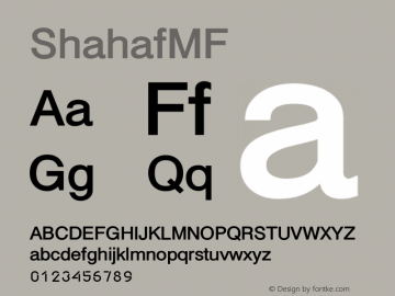 ☞ShahafMF Version 1.000;com.myfonts.easy.masterfont.shahaf-mf.regular.wfkit2.version.4wBB图片样张