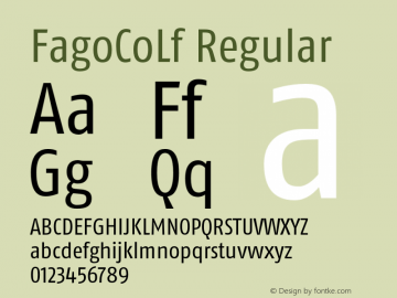 FagoCoLf Regular 001.000图片样张