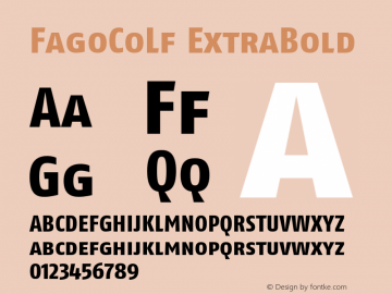 FagoCoLf ExtraBold 001.000图片样张