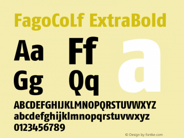FagoCoLf ExtraBold 001.000图片样张