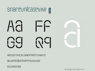 ☞Snare Unicase VAR Version 1.000;com.myfonts.easy.in-house-international.snare.unicase.wfkit2.version.5Nyn图片样张