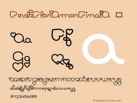 ☞Persik Flor Amor Final A Version 01.1 ;com.myfonts.easy.ocha-puyaber.persik-flor-amor.final-a.wfkit2.version.5NsV图片样张