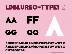 ☞LDBlureo-Type1 Version 1.000; ttfautohint (v1.5);com.myfonts.easy.luxfont.blureo.type-1.wfkit2.version.5N1D图片样张