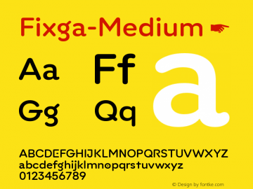 ☞Fixga Medium Version 1.100;hotconv 1.0.109;makeotfexe 2.5.65596; ttfautohint (v1.5);com.myfonts.easy.formatype-foundry.fixga.medium.wfkit2.version.5PsC图片样张