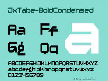 ☞Jx Tabe Bold Condensed Version 1.000;com.myfonts.easy.jetsmax-studio.jx-tabe.bold-condensed.wfkit2.version.5QjY图片样张