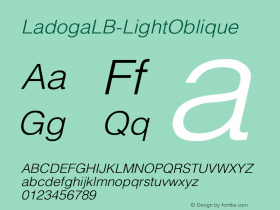 ☞Ladoga LB Light Oblique Version 2.101;PS 002.001;hotconv 1.0.38; ttfautohint (v1.5);com.myfonts.easy.maccampus.ladoga-lb.light-oblique.wfkit2.version.5Q5n图片样张