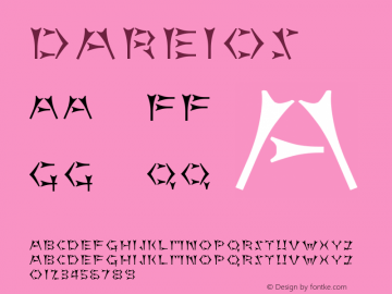 ☞Dareios Version 2.000;com.myfonts.easy.maccampus.dareios.regular.wfkit2.version.5Q4a图片样张