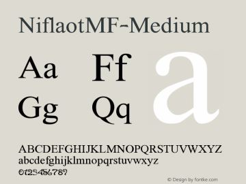 ☞NiflaotMF-Medium Version 2.000; ttfautohint (v1.5);com.myfonts.easy.masterfont.niflaot-mf.medium.wfkit2.version.3u2F图片样张
