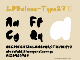 ☞LDBaluno-Type27 001.000;com.myfonts.easy.luxfont.baluno.type-27.wfkit2.version.5MYZ图片样张