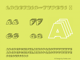 ☞LDRetrio-Type41 001.000;com.myfonts.easy.luxfont.retrio.type-41.wfkit2.version.5N2q图片样张