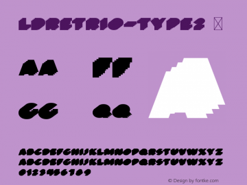 ☞LDRetrio-Type2 001.000; ttfautohint (v1.5);com.myfonts.easy.luxfont.retrio.type-2.wfkit2.version.5N1K图片样张