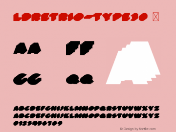 ☞LDRetrio-Type30 001.000; ttfautohint (v1.5);com.myfonts.easy.luxfont.retrio.type-30.wfkit2.version.5N2e图片样张