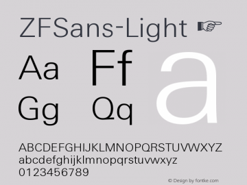 ☞ZFSans-Light Version 2.11;com.myfonts.easy.urw.zf-sans.light.wfkit2.version.5QUy图片样张