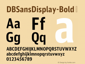 ☞DB Sans Display Bold Version 2.41;com.myfonts.easy.urw.db-sans-display.bold.wfkit2.version.5QUR图片样张